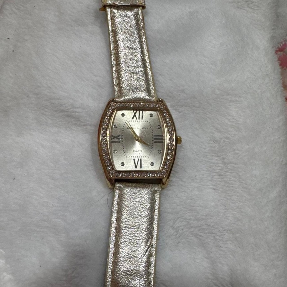 Silver and gold vintage watch